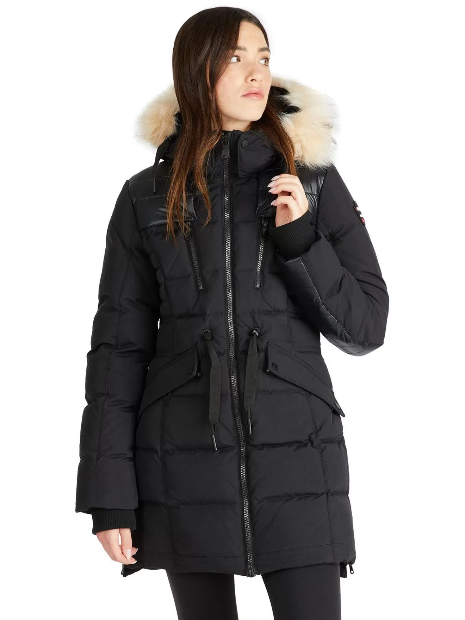 Pajar Parkas<Alia Parka Avec Fausse Fourrure Pour Femmes Noir