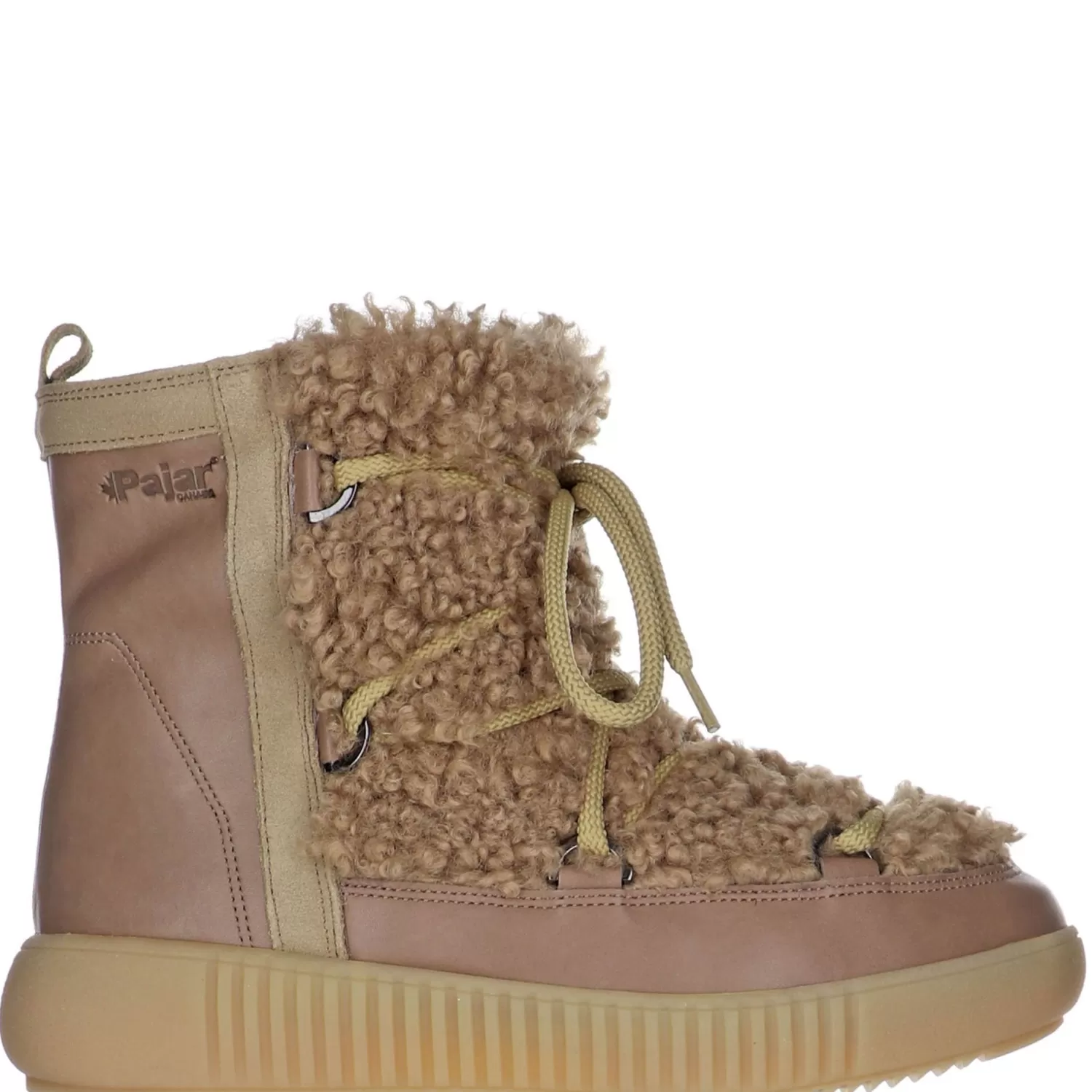 Pajar Bottes D'Hiver<Anet Short-Eco Botte En Suede Et Faux Fourrure Pour Femmes Taupe / Camello