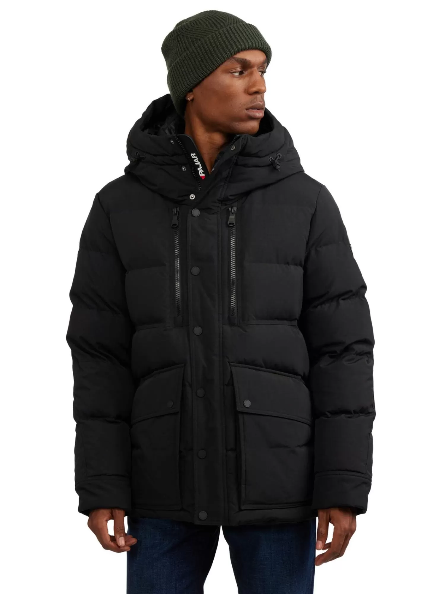 Pajar Parkas<Antares Parka Mi-Longueur Surdimensionne Pour Hommes Noir