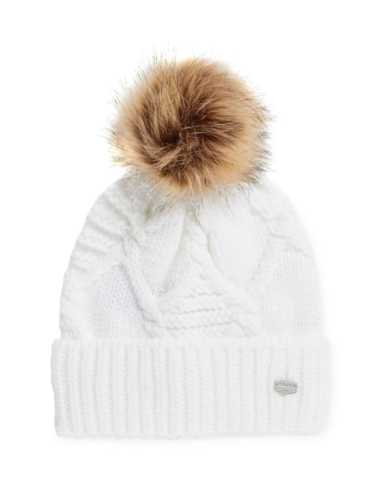 Pajar Chapeaux<Assia Tuque Pour Femme En Tricot Torsade Blanc