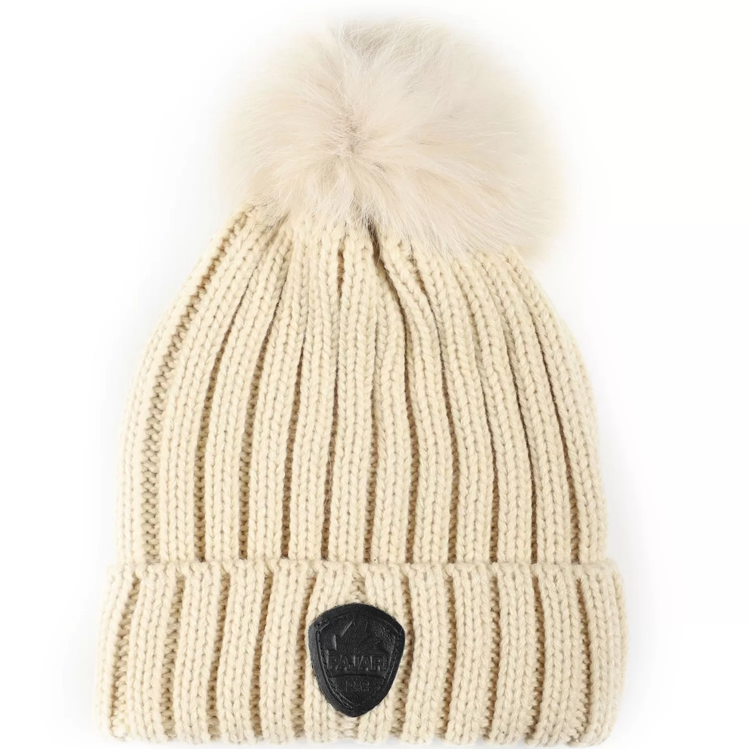 Pajar Chapeaux<Becca Tuque Tricotee Avec Pompon Pour Femmes Beige