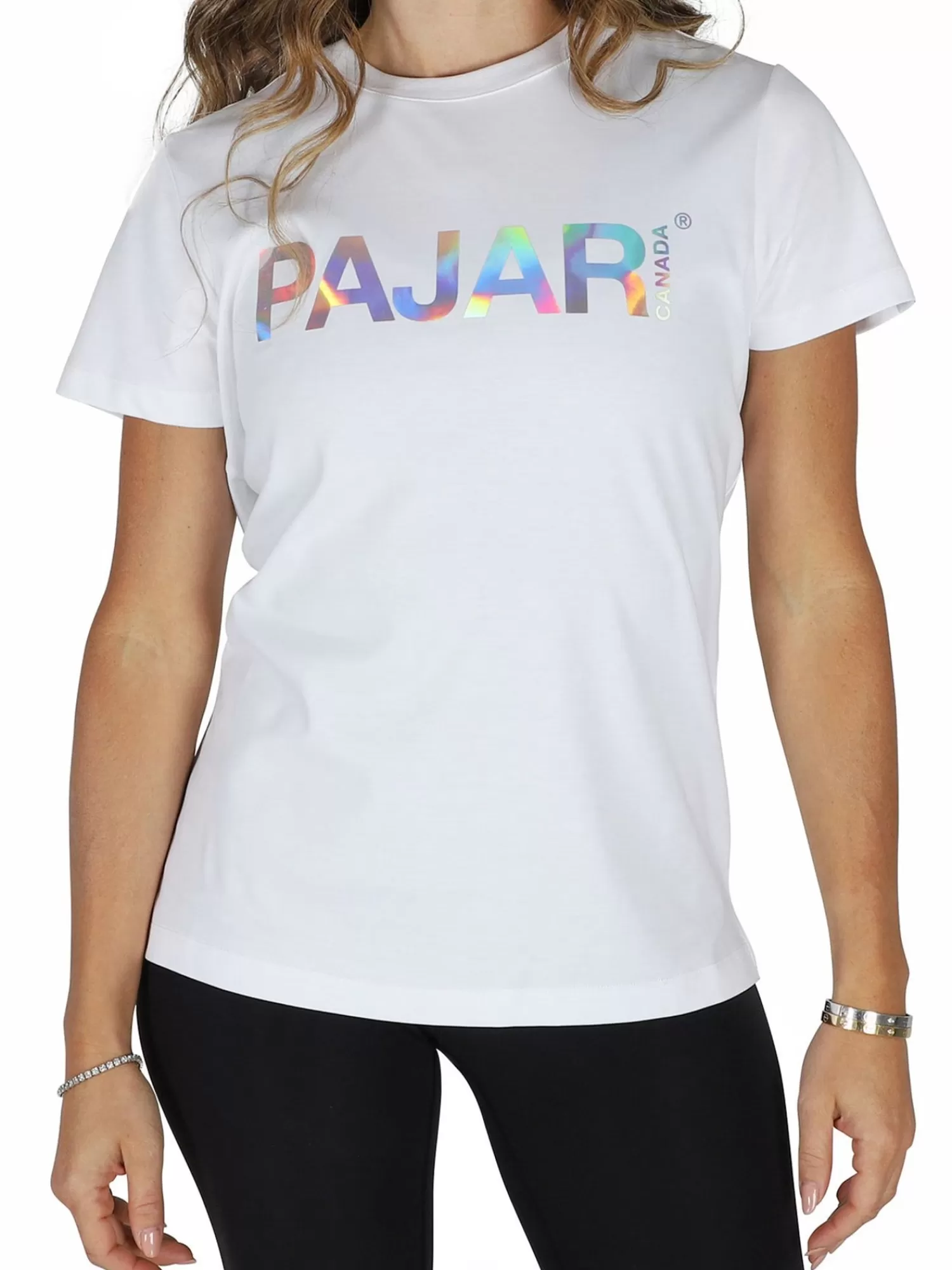 Pajar Hauts<Bella Chemise A Manches Courtes Avec Logo Pour Femmes Blanc