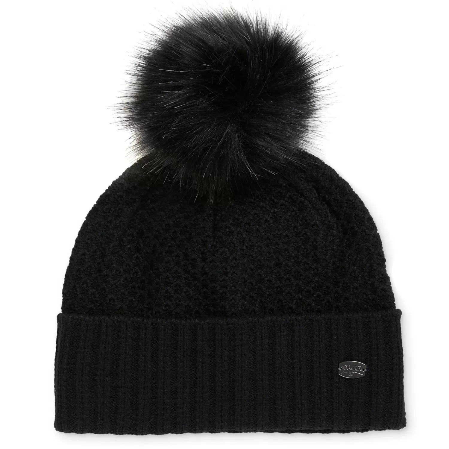 Pajar Chapeaux<Celia Tuque En Tricot Gaufre Pour Femmes Noir