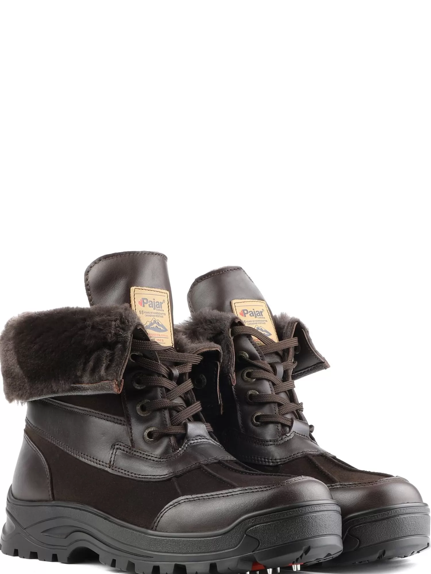 Pajar Bottes D'Hiver<Clermont G Botte Heritage Pour Hommes Avec Crampons Amovibles Brun Fonce
