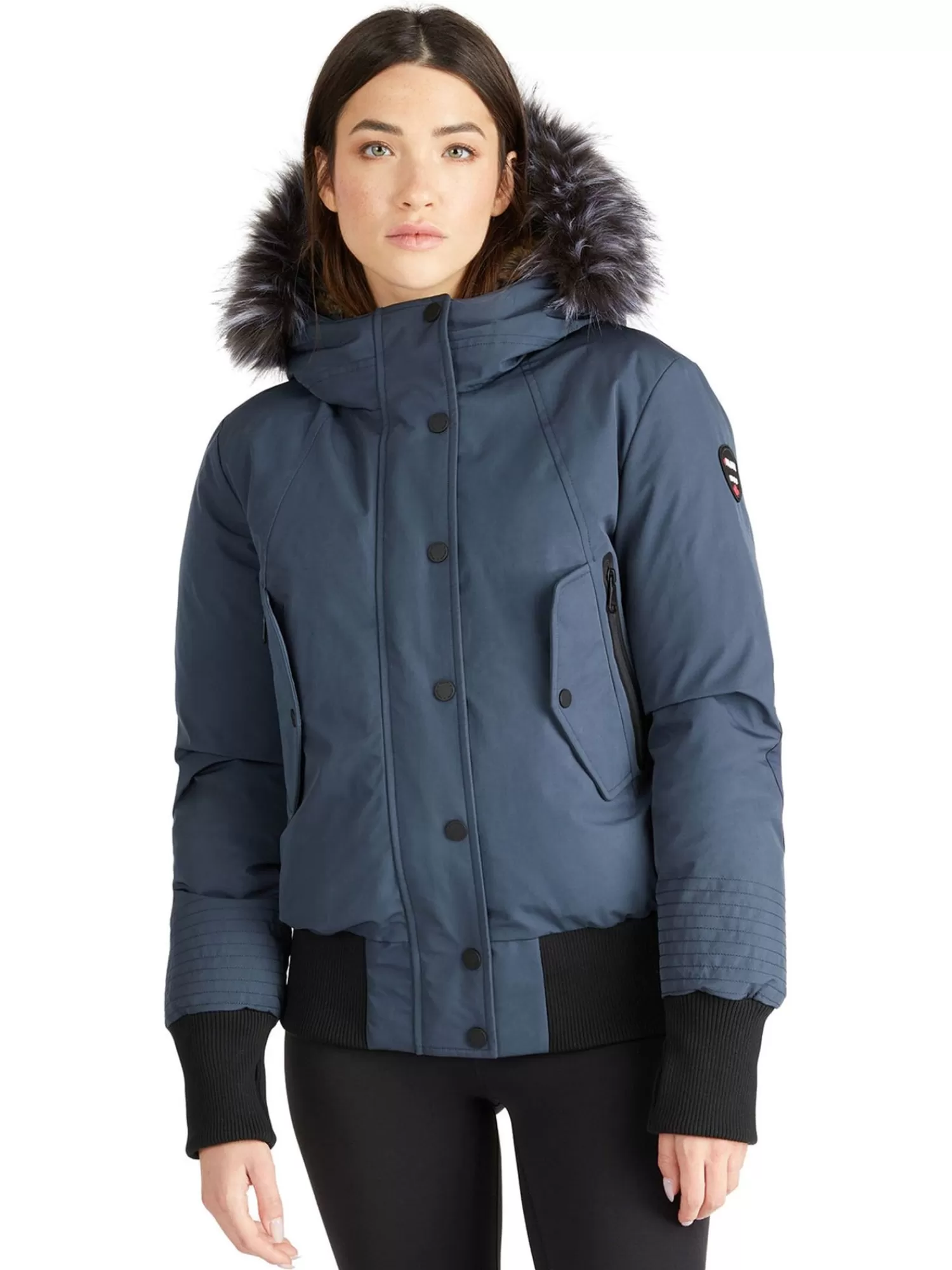 Pajar Bombers<Cordova Bomber Pour Femmes Avec Fausse Fourrure Bleu Marin