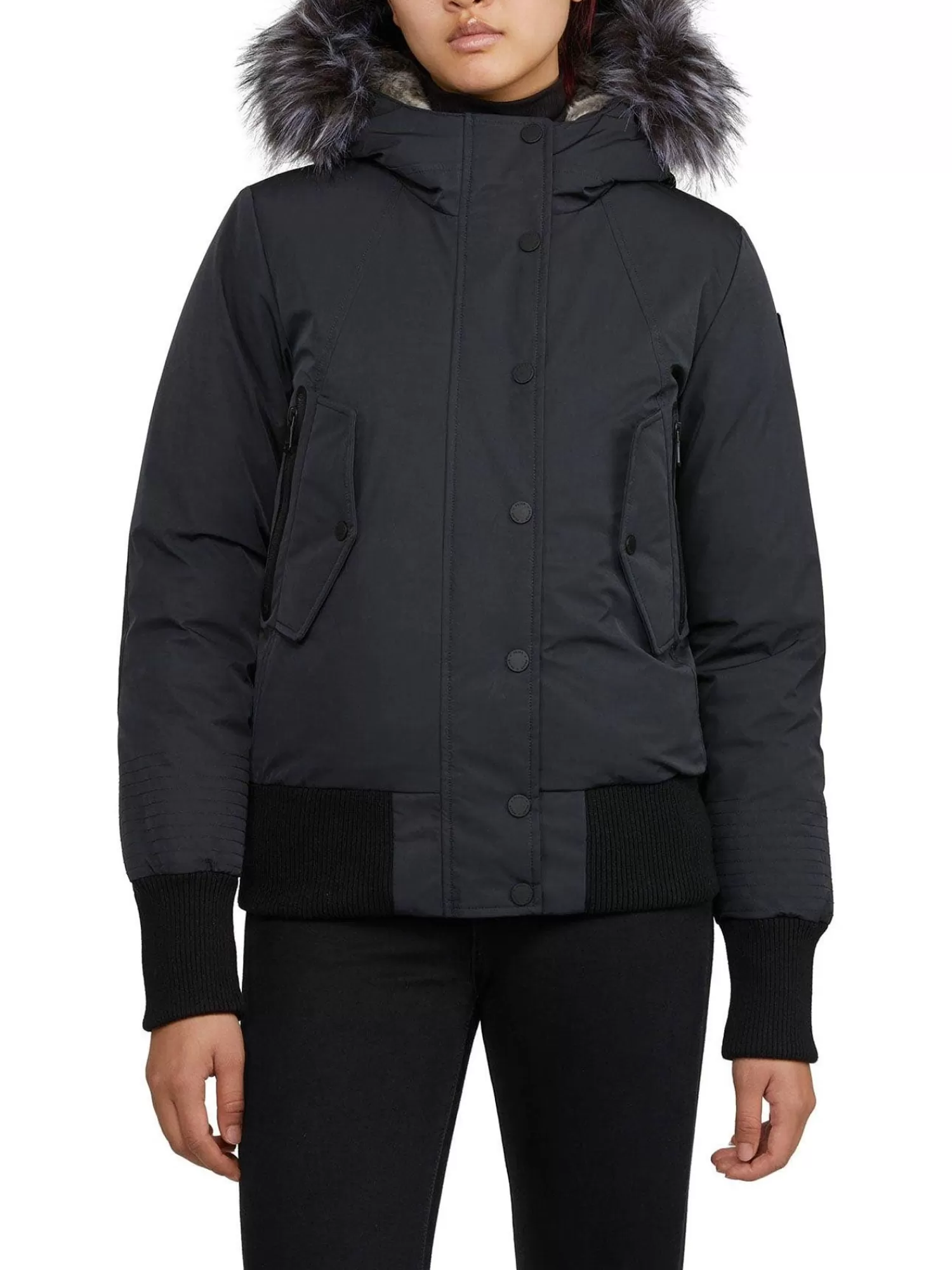 Pajar Bombers<Cordova Bomber Pour Femmes Avec Fausse Fourrure Noir