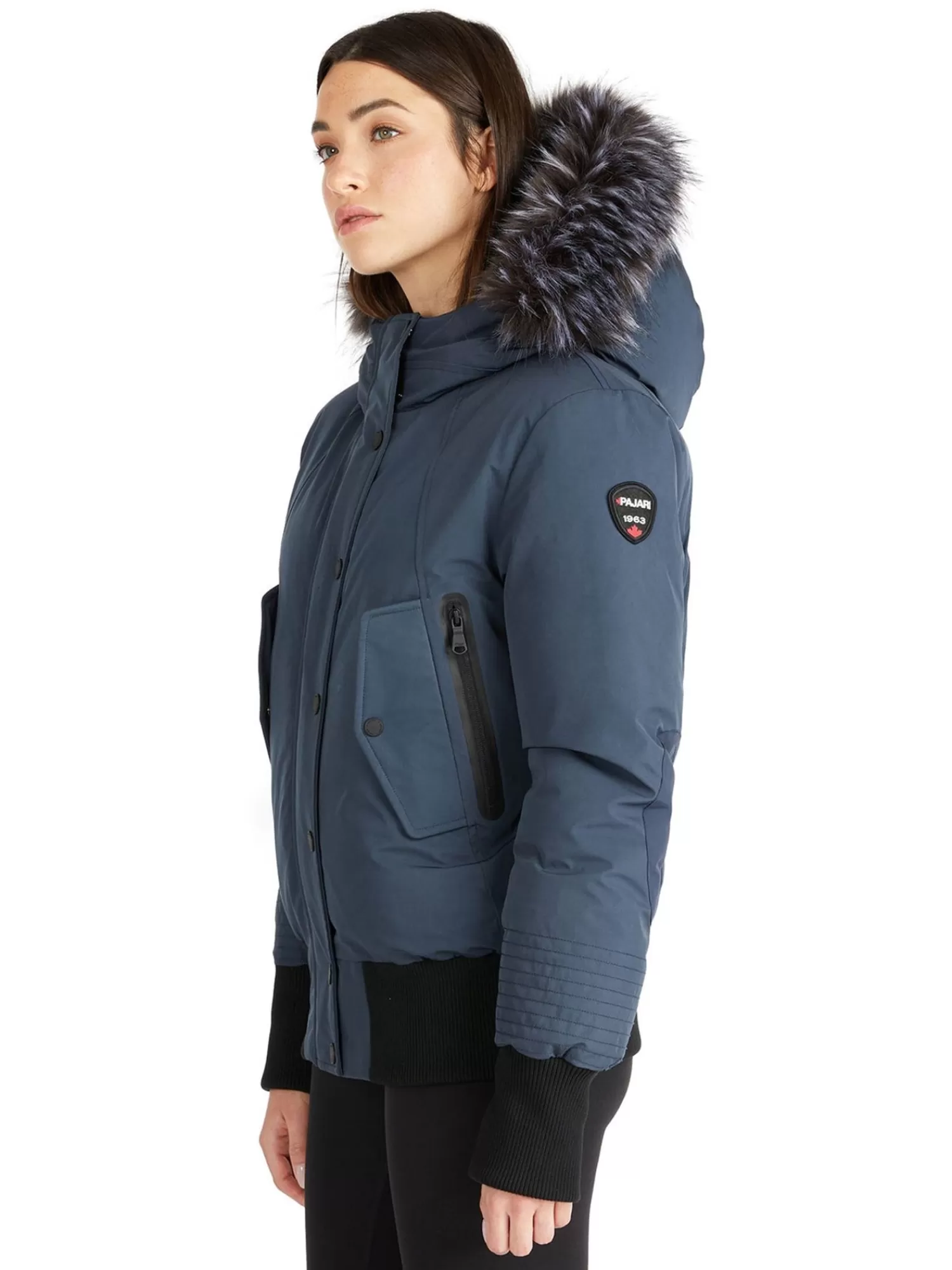 Pajar Bombers<Cordova Bomber Pour Femmes Avec Fausse Fourrure Bleu Marin