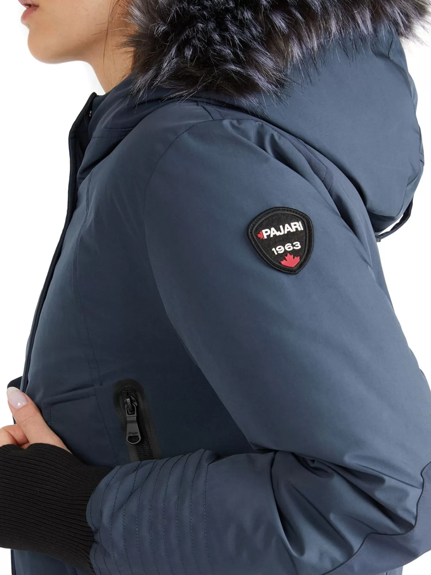 Pajar Bombers<Cordova Bomber Pour Femmes Avec Fausse Fourrure Bleu Marin