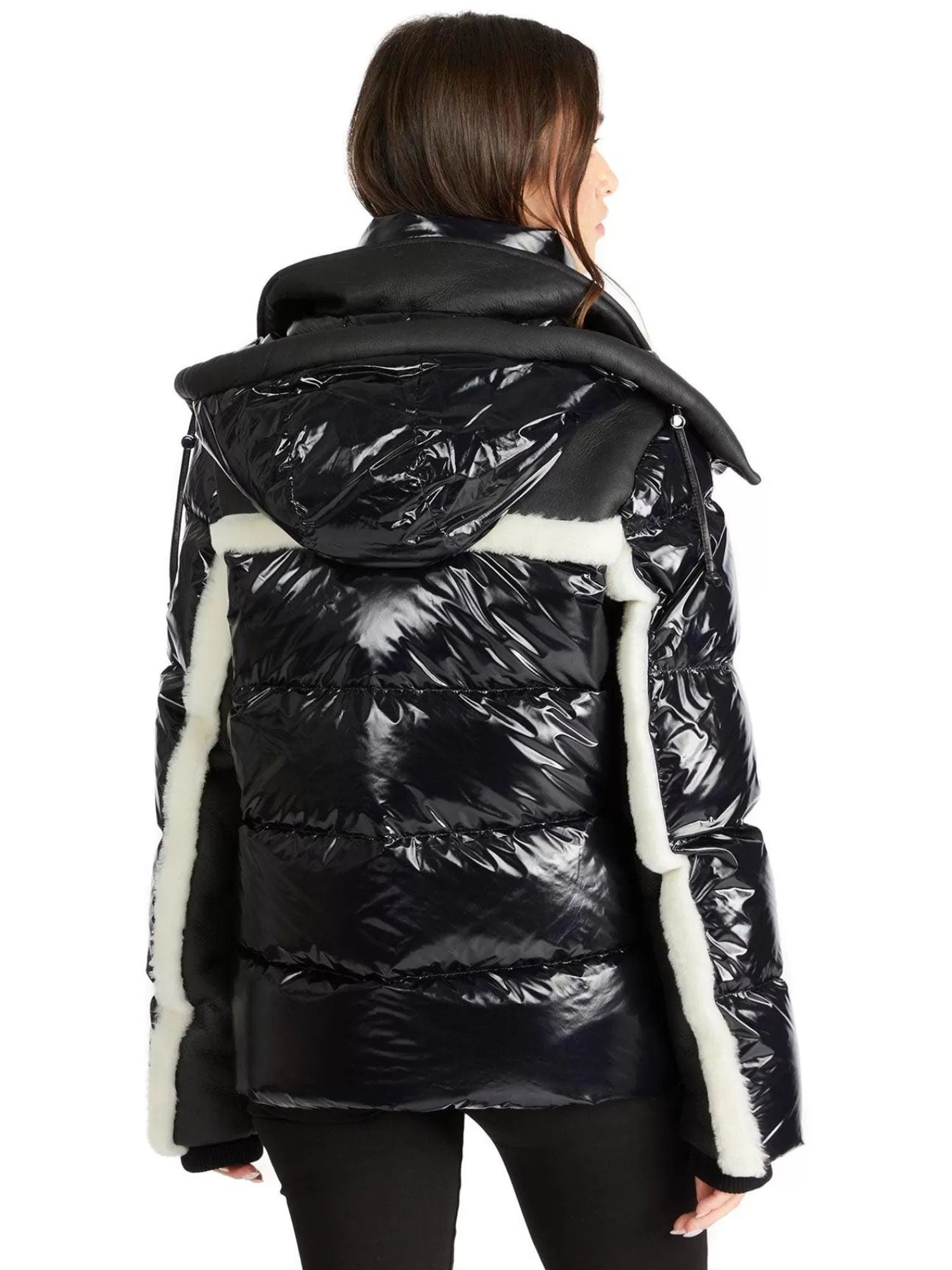 Pajar Peau De Mouton Deluxe<Danique Matelasse De Luxe 3-En-1 En Peau De Mouton Pour Femmes Noir