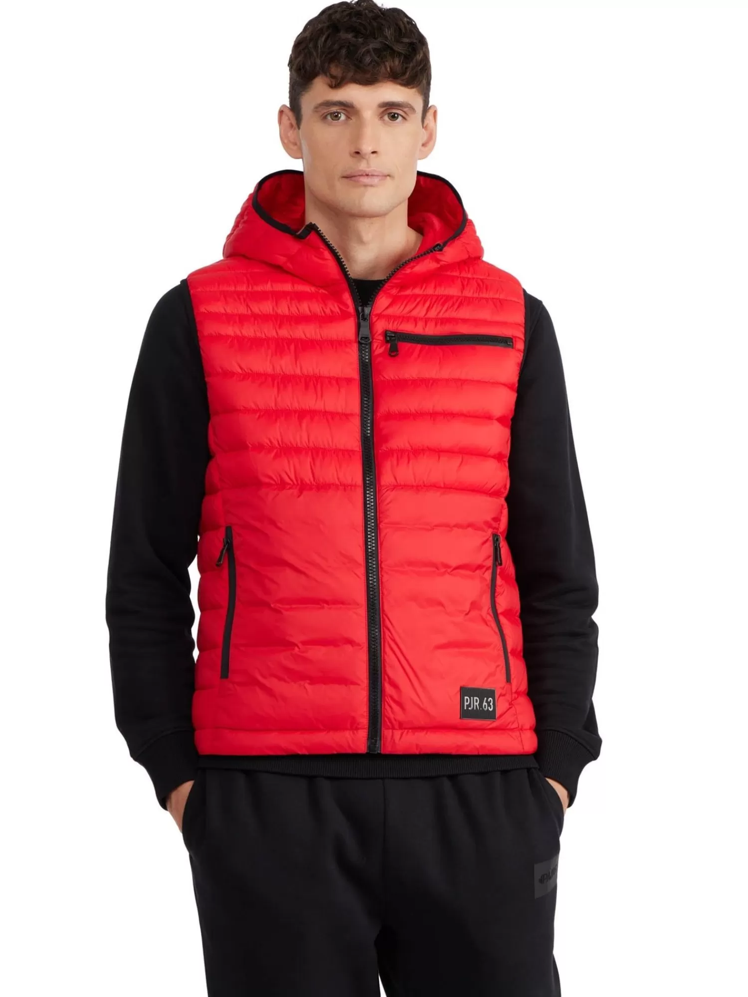 Pajar Matelassés<Drew Veste Matelasse Leger Pour Hommes Rouge Courant