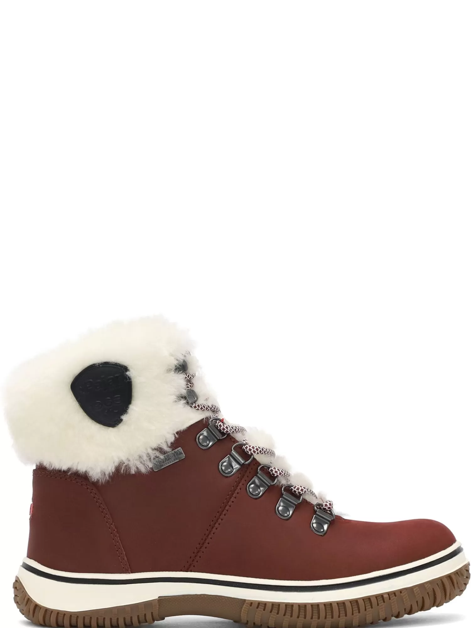 Pajar Bottes D'Hiver<Galat Botte A Lacets Pour Femmes Vin Rouge