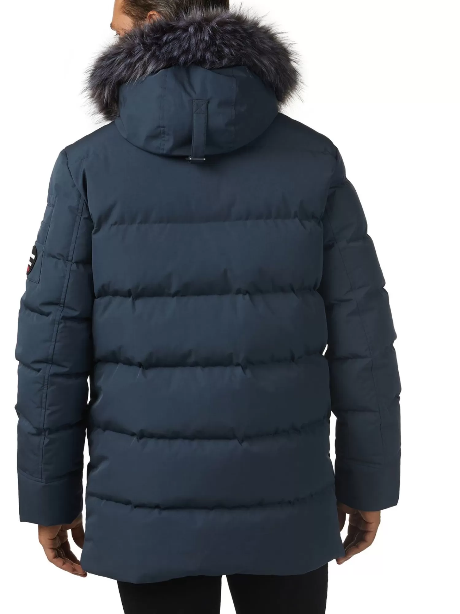 Pajar Parkas<Hamilton Parka Matelasse Pour Hommes Avec Contour En Fausse Bleu Marine