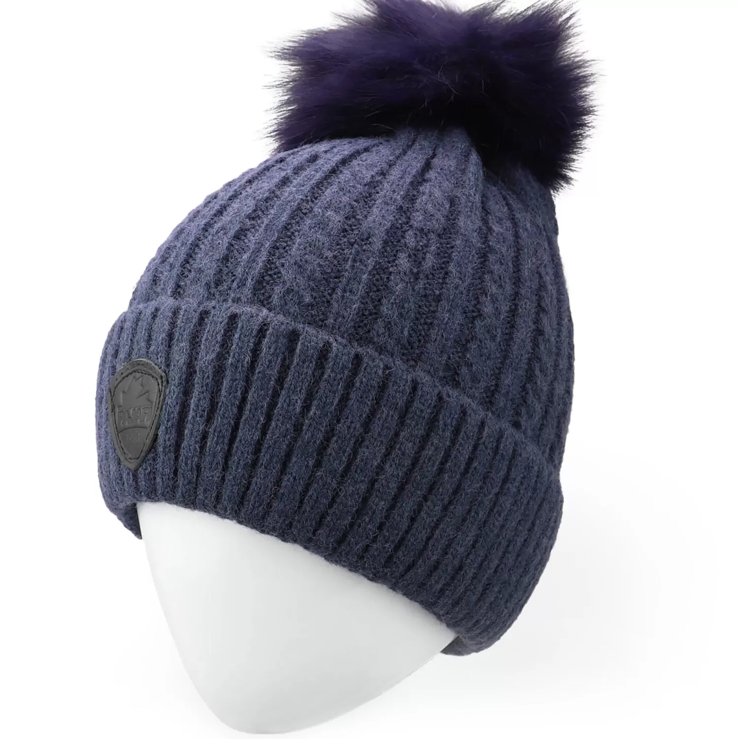 Pajar Chapeaux<Heidi Toque A Pompon Tricote Bleu Marin