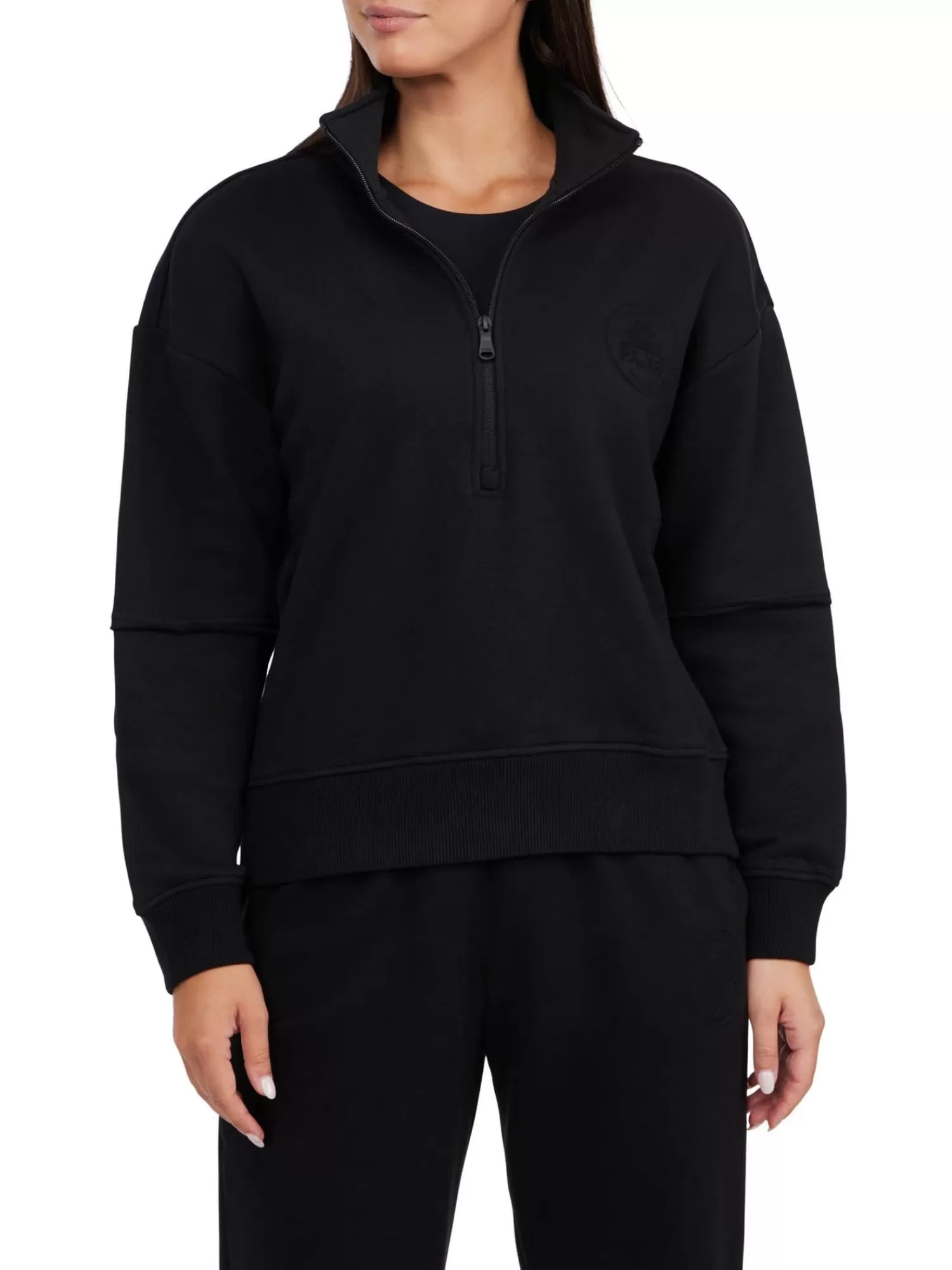 Pajar Hauts<Huron Sweat Demi-Zippe Pour Femmes Noir