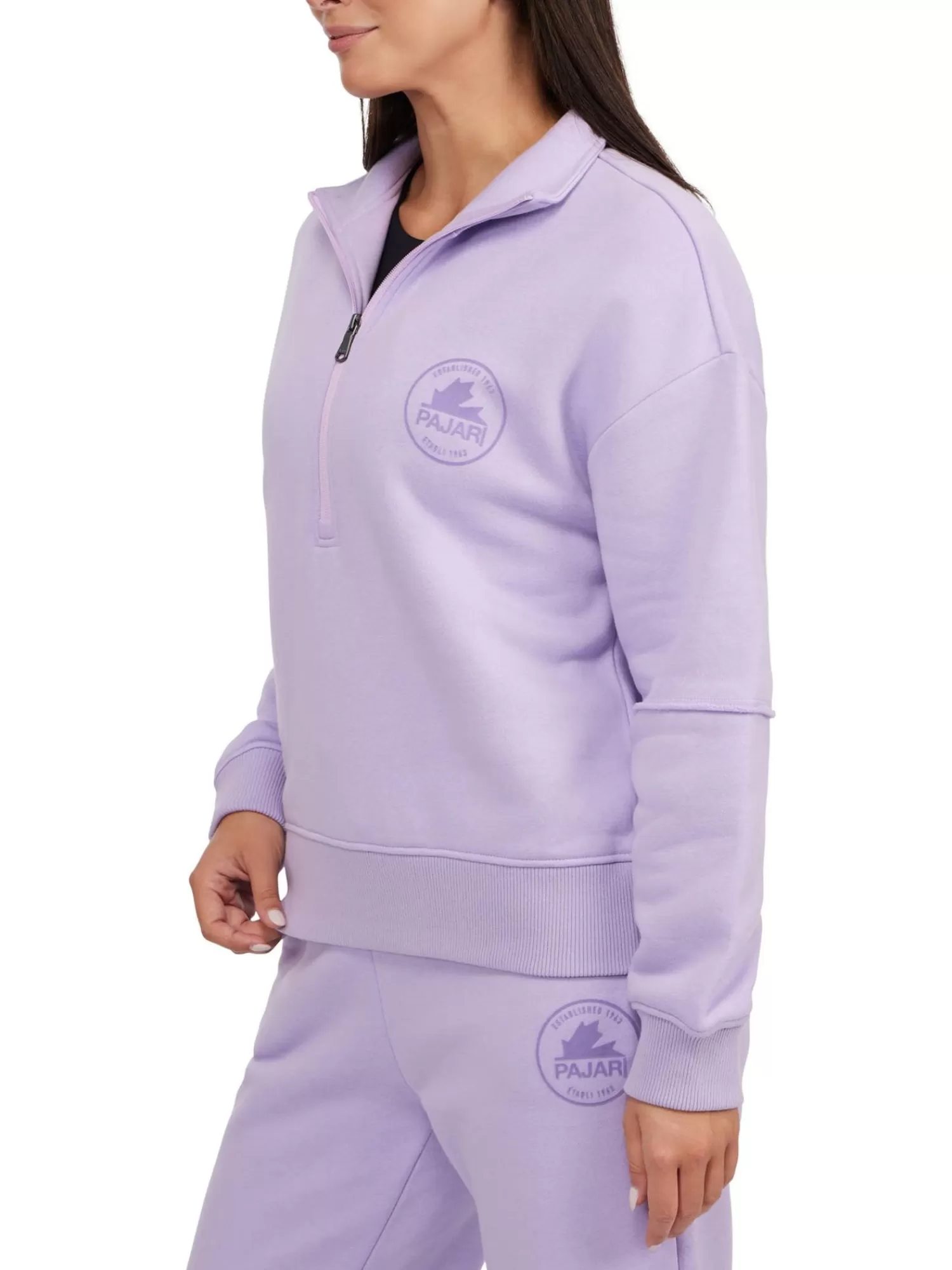 Pajar Hauts<Huron Sweat Demi-Zippe Pour Femmes Mauve