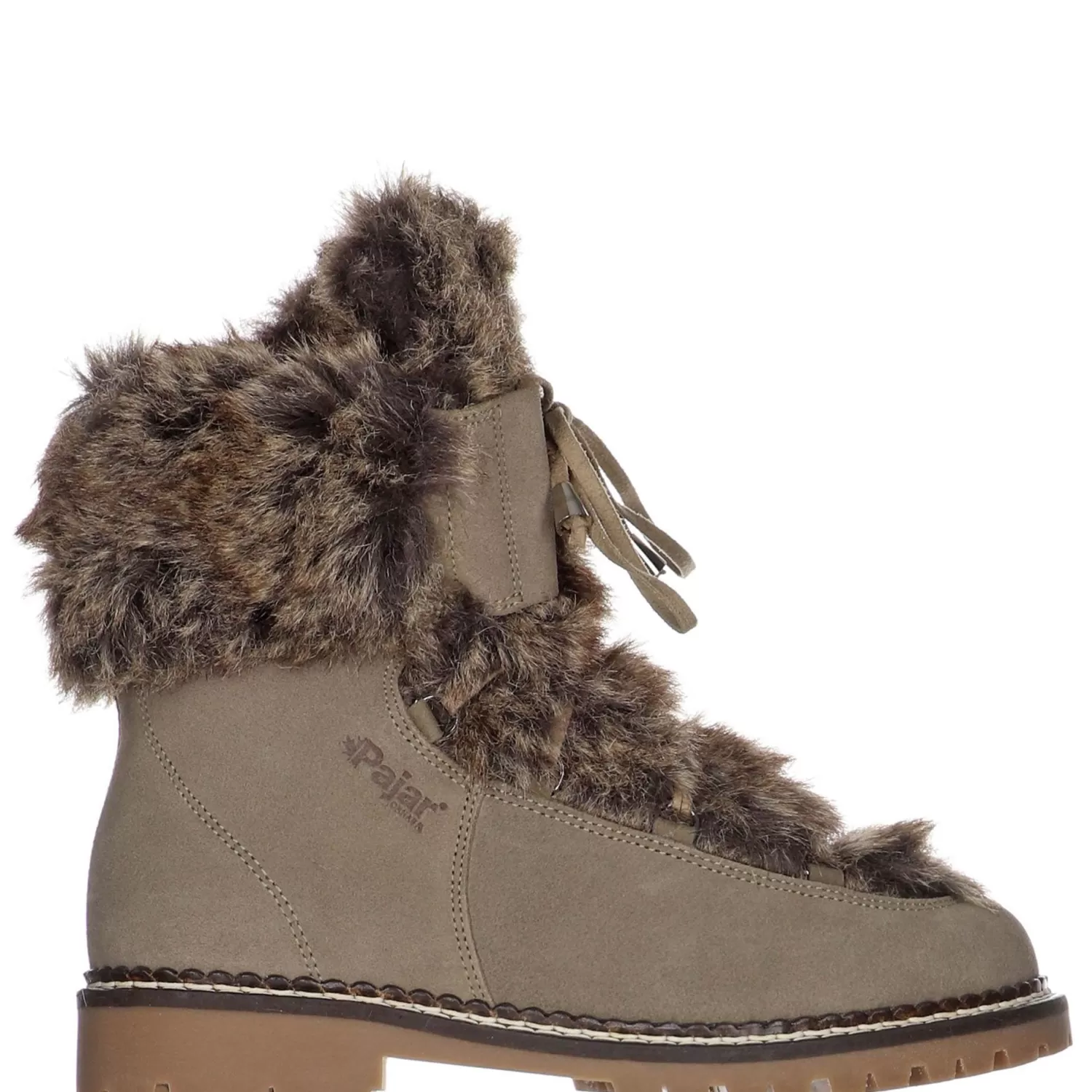 Pajar Bottes D'Hiver<Imola-Eco Botte En Suede Veloute Pour Femmes Safari / Blanc