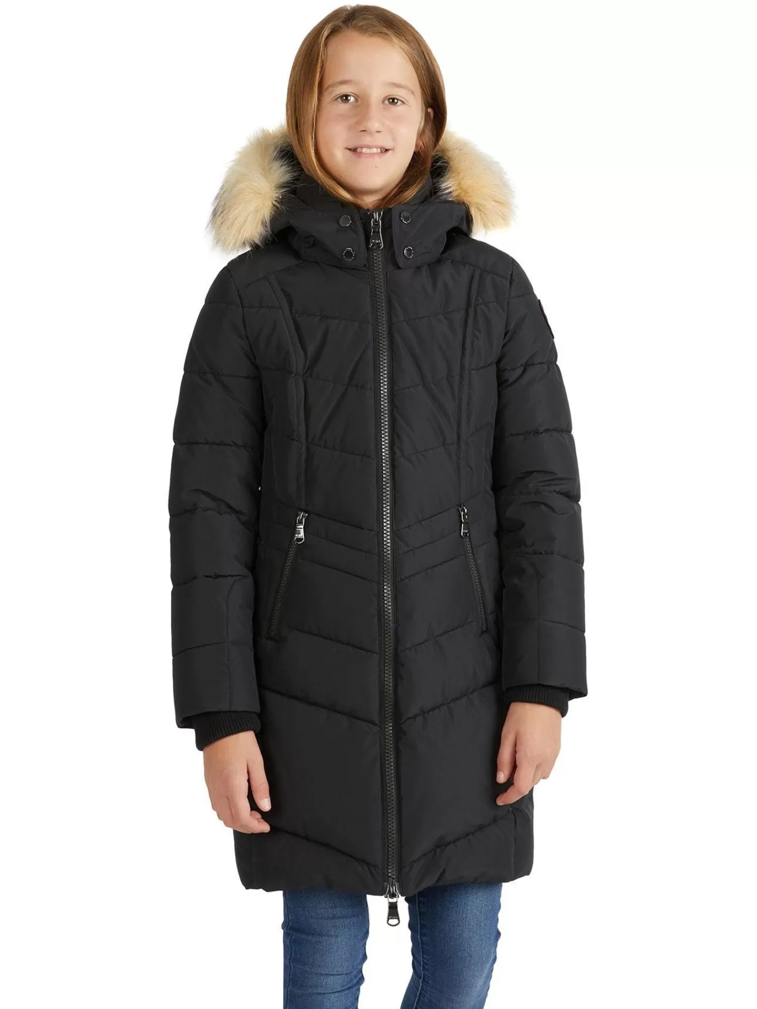 Pajar Manteaux<January Manteau Matelassee Pour Filles Noir