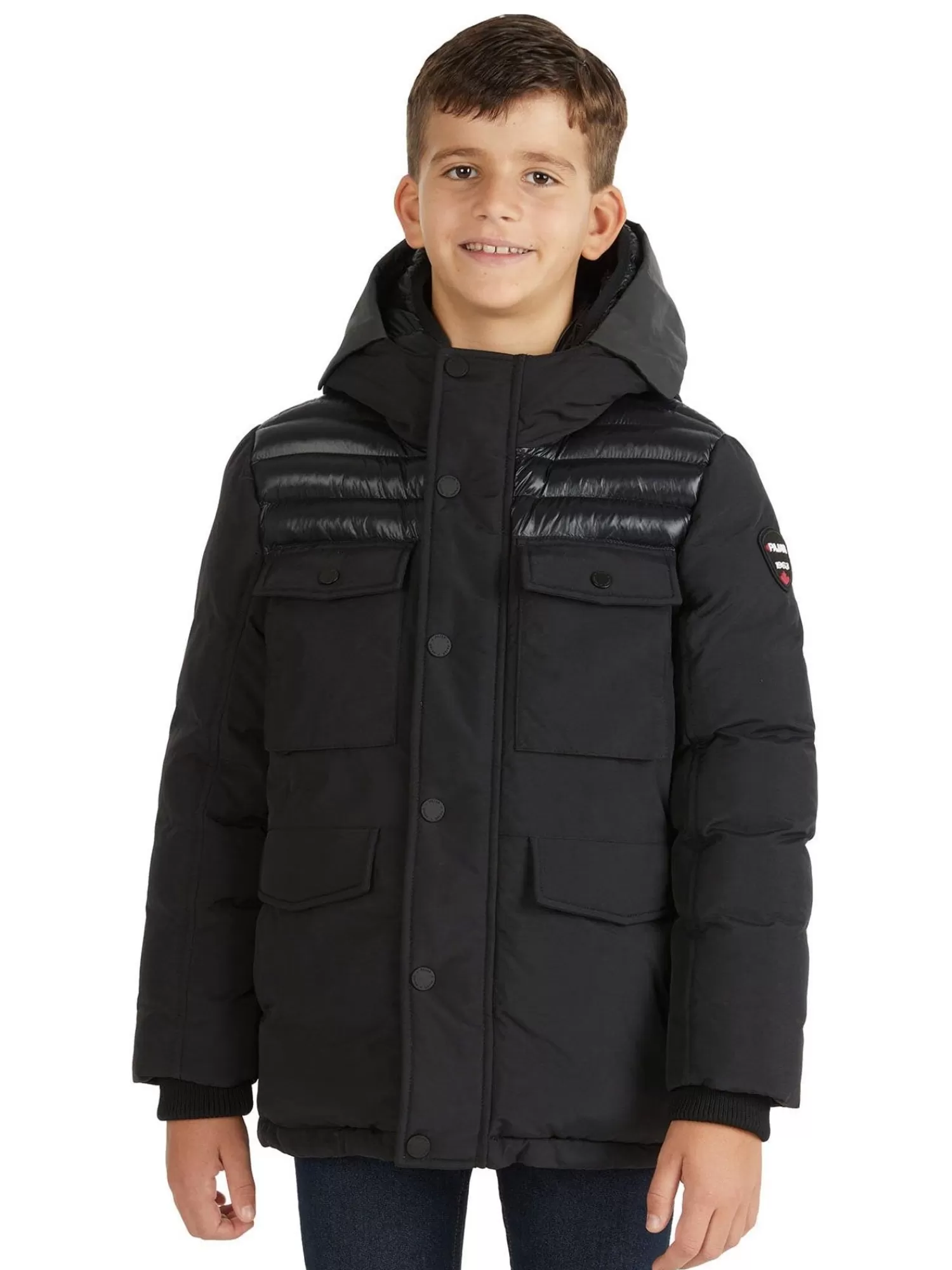 Pajar Manteaux<Mikkel Parka Pour Garcons Noir