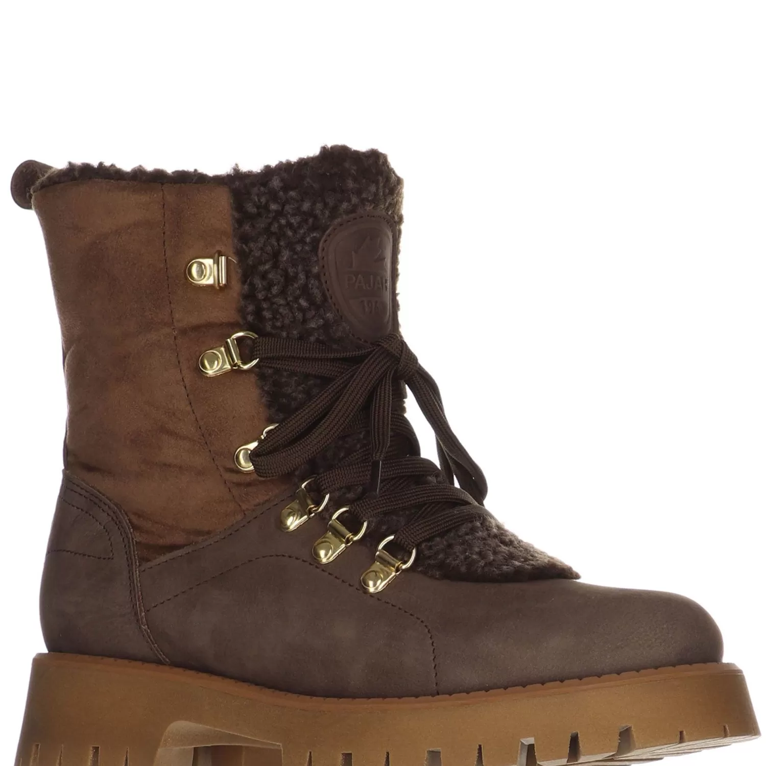 Pajar Bottes D'Hiver<Nazare Botte A Lacets Pour Femmes Chocolat