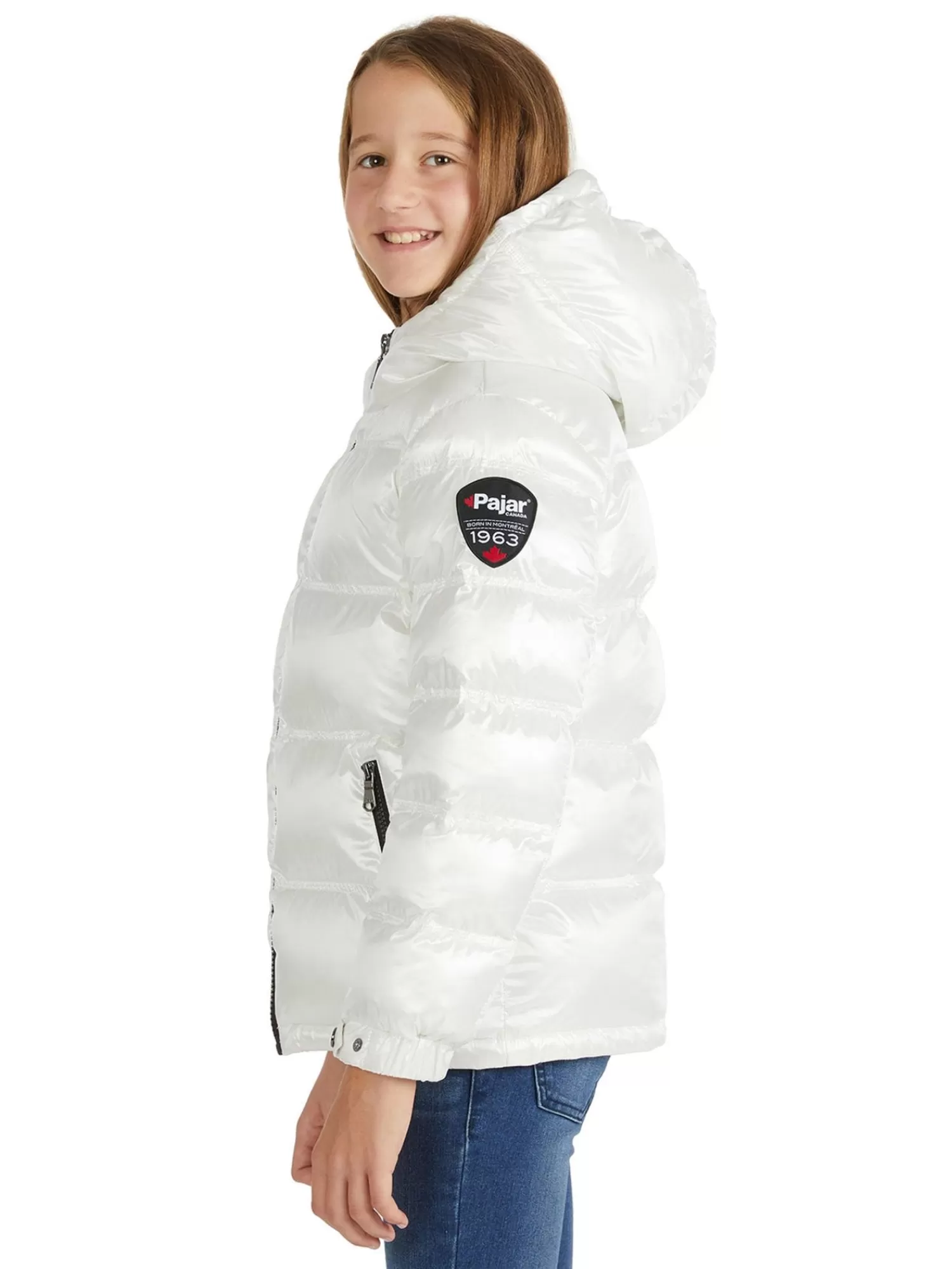 Pajar Manteaux<Nevis Manteau Matelesse Pour Filles Blanc