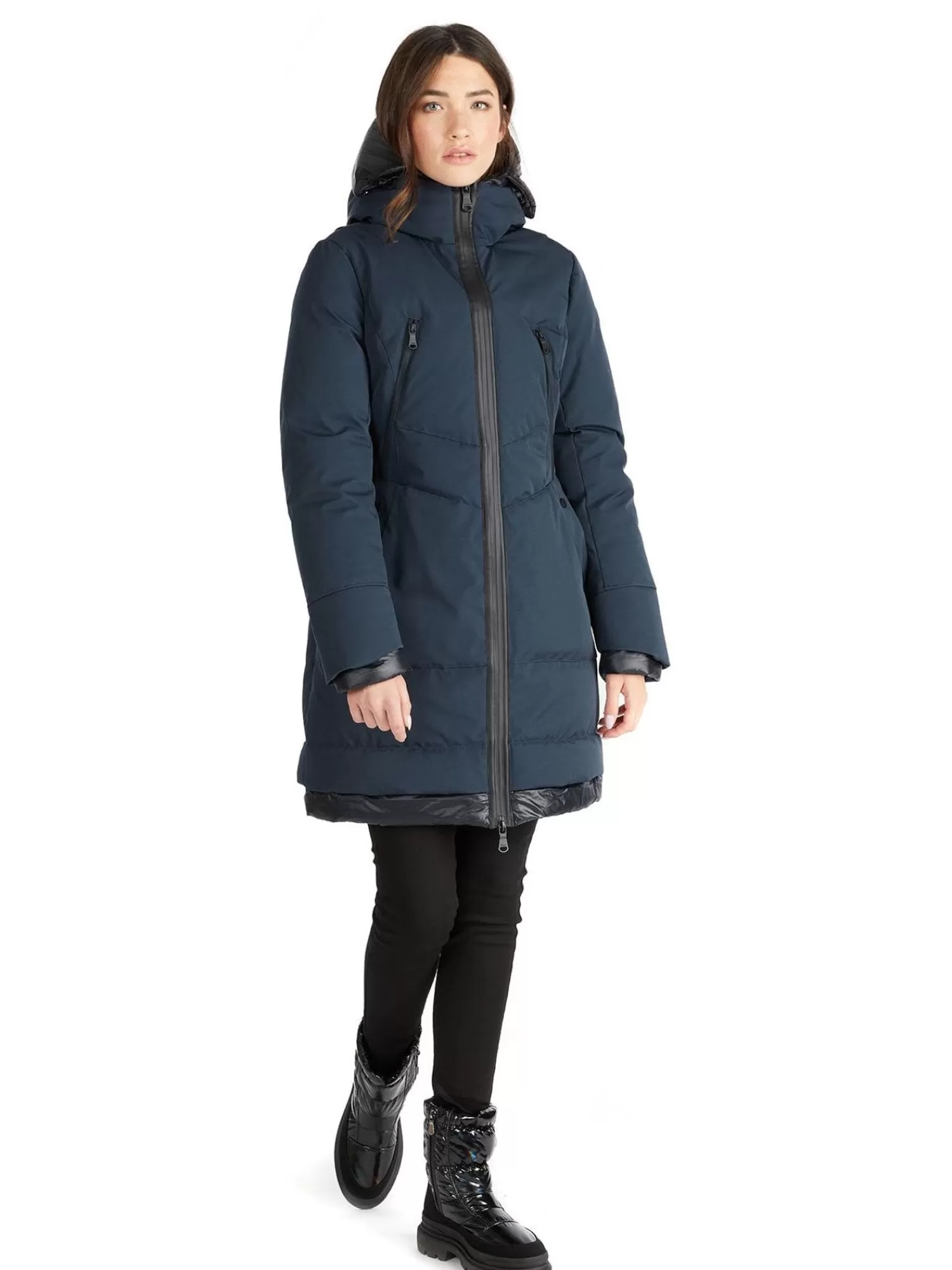 Pajar Parkas<Rimi Parka Urbain Pour Femmes Bleu Marine