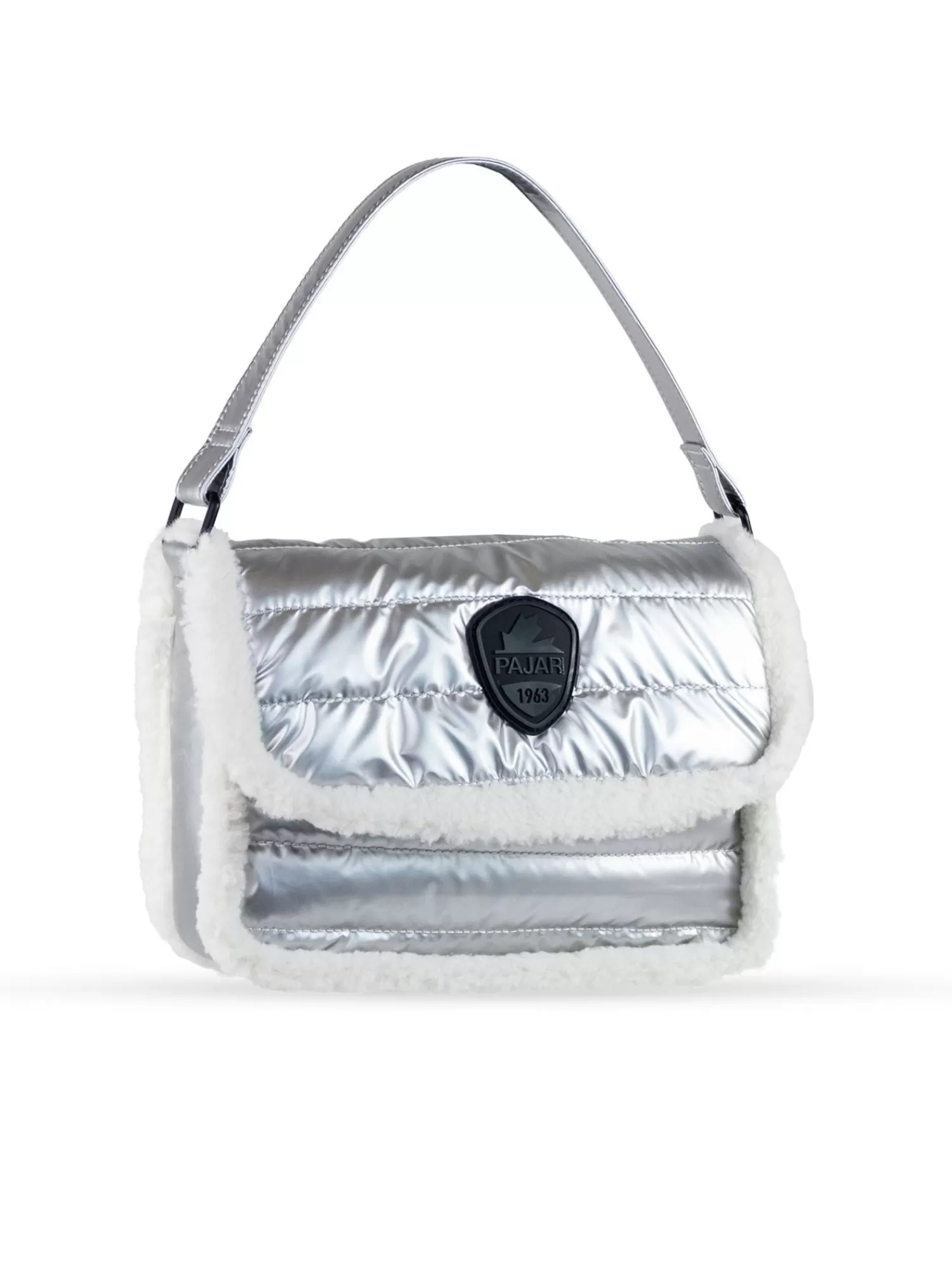 Pajar Sacs<Sac A Bandouliere Matelasse Avec Peau De Mouton Silver