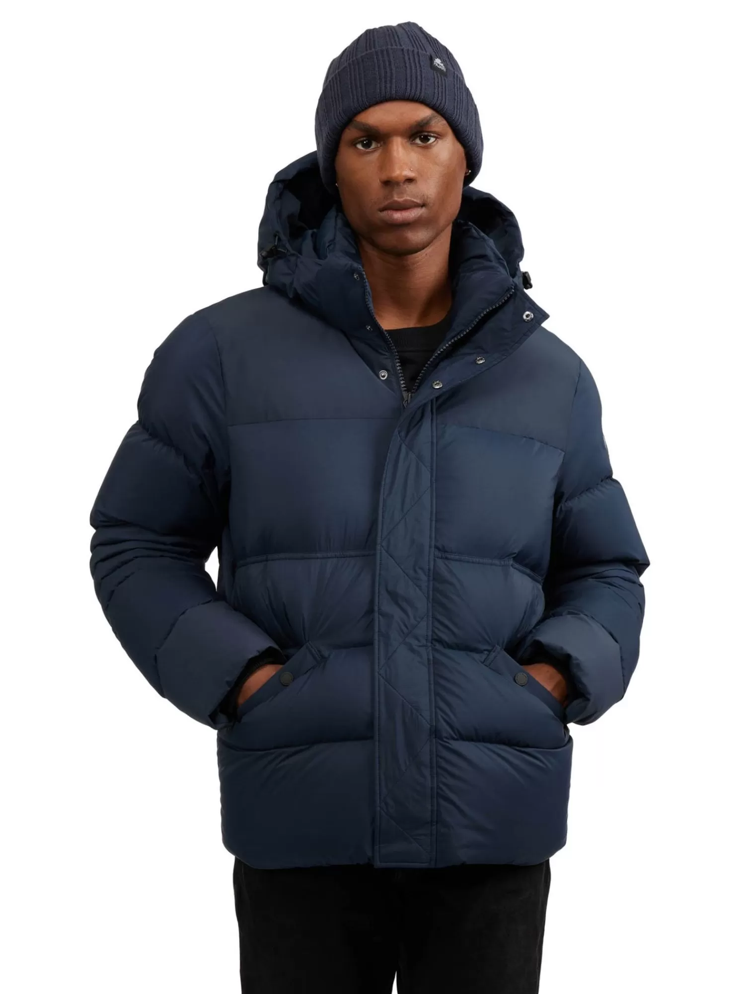 Pajar Matelassés<Titan Manteau Matelasse Pour Hommes Bleu Marin