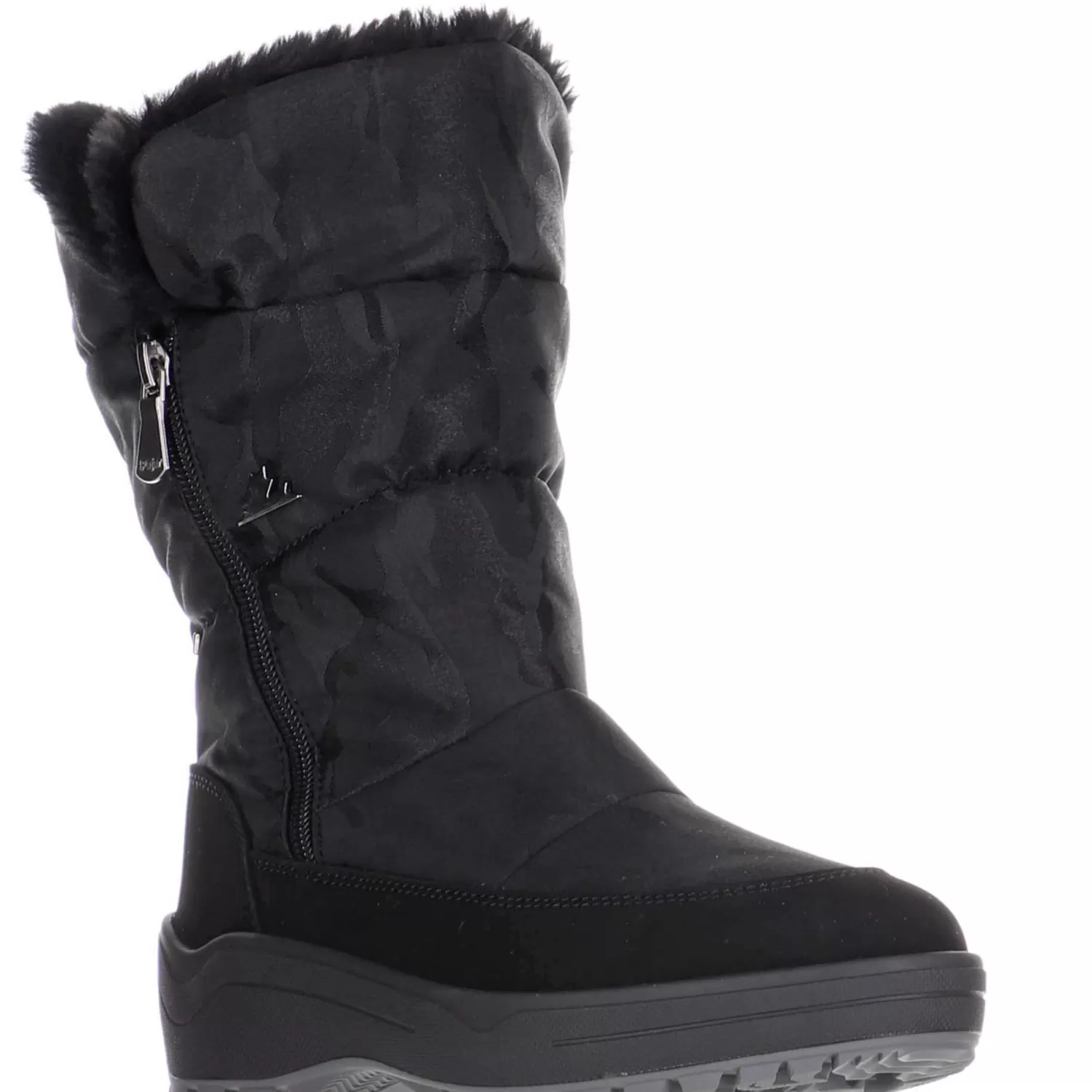 Pajar Bottes D'Hiver<Valentina Botte Pour Femmes Avec Crampons Amovibles Fer Noir