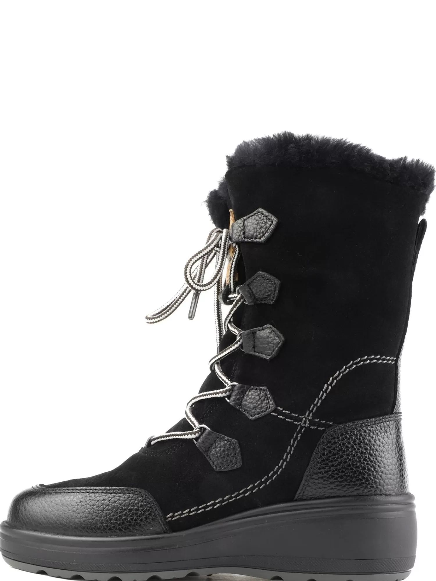 Pajar Bottes D'Hiver<Valerie Botte Heritage Pour Femmes Avec Crampons Amovibles Noir
