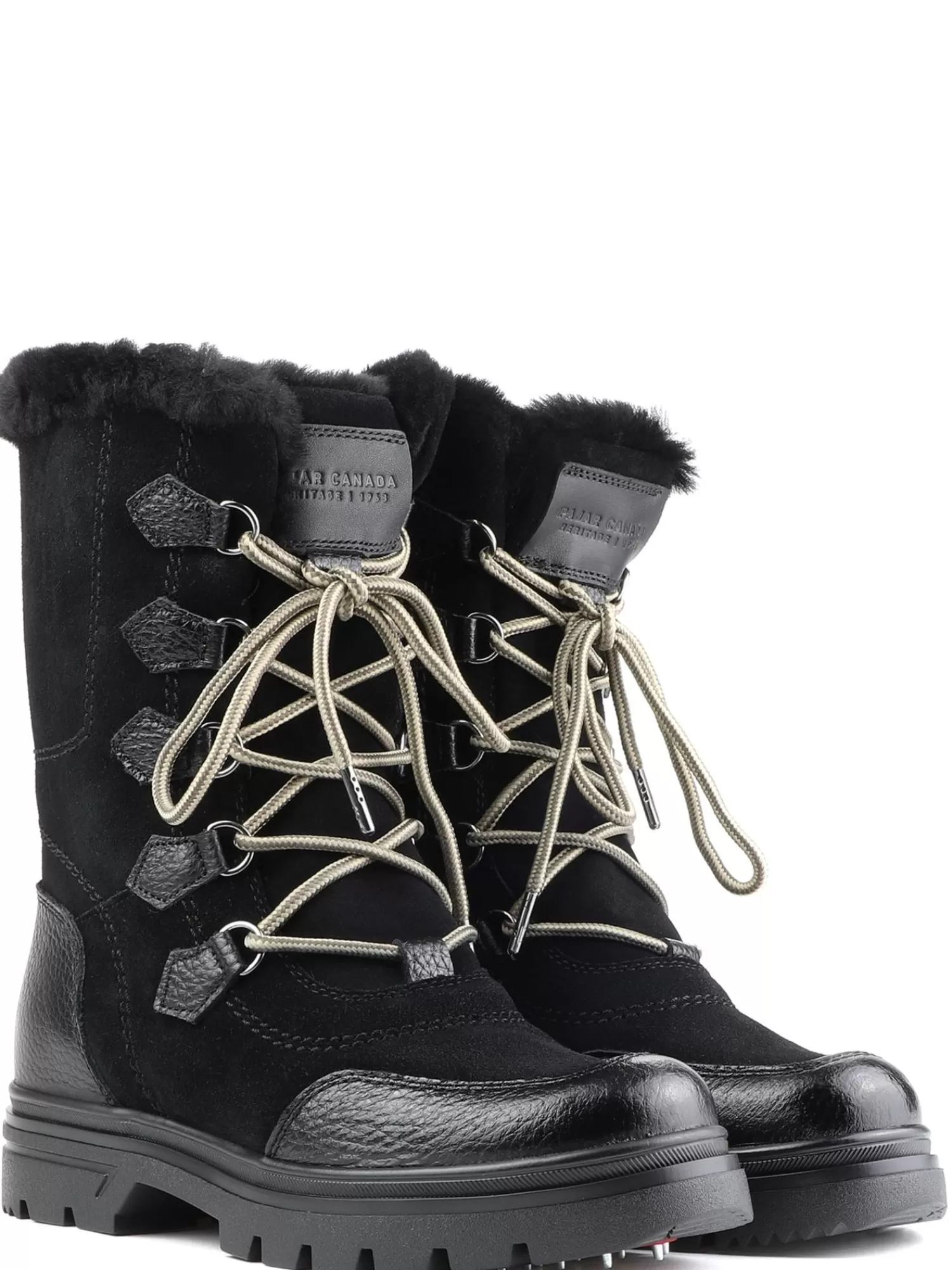 Pajar Bottes D'Hiver<Valerie S Botte Heritage Pour Femmes Avec Crampons Amovibles Noir